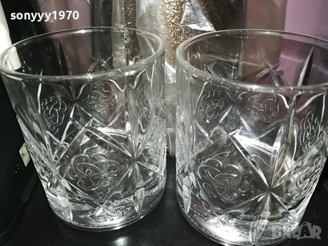 sold out-DEWARS 2БР чАшИ ЗА УИСКИ-МАСИВНИ ЯКИ 0912221206