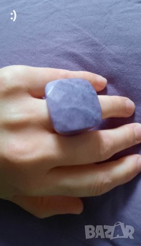 Масивен пръстен от АМЕТИСТ, снимка 2 - Пръстени - 40689026