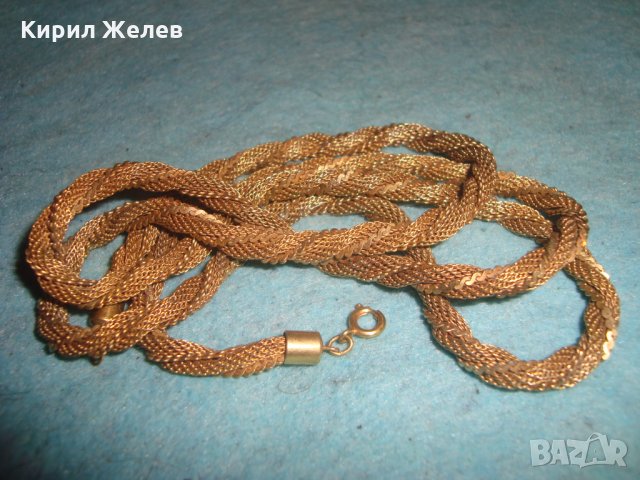 ПОЗЛАТЕН КРАСИВ ЛАНЕЦ КОЛИЕ ТРОЙНА ФИНА ПЛЕТКА НЕРЪЖДАЕМА БЛАГОРОДНА СТОМАНА ЗДРАВ и ДЪЛЪГ 26087, снимка 4 - Колиета, медальони, синджири - 35352899