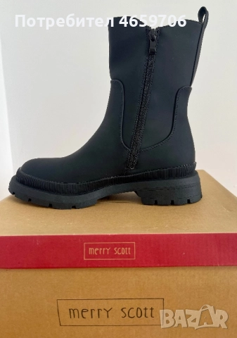 Дамски черни боти, снимка 4 - Дамски боти - 52524664