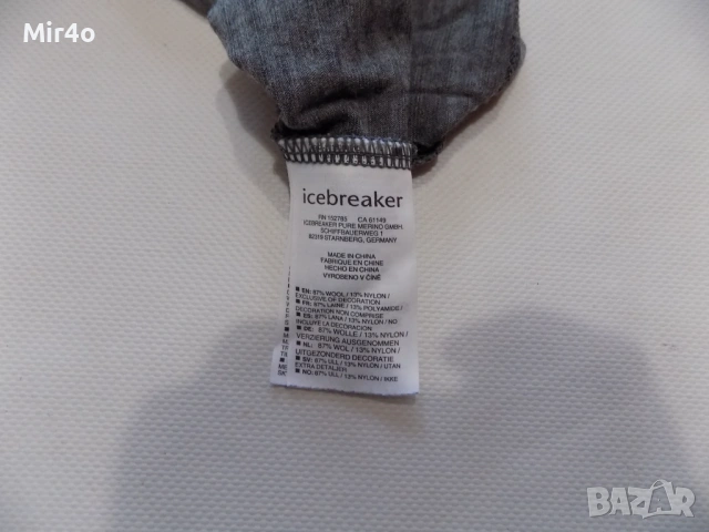 блуза icebreaker merino wool тениска фанела туризъм екип худи суичър елек планина мъжка оригинална M, снимка 6 - Спортни дрехи, екипи - 53989728