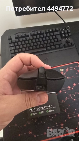 Gaming Razer DeathAdder V3 Pro, 30k DPI, снимка 7 - Клавиатури и мишки - 52374189