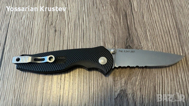 SOG Flash I Serrated, снимка 2 - Ножове - 54187488