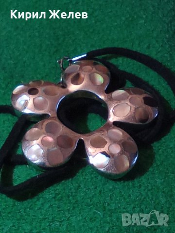 МАСИВЕН СРЕБЪРЕН СЕДЕФЕН ФЕШЪН АРТ МЕДАЛЬОН СРЕБРО 925 ИТАЛИЯ ИНКРУСТИРАН КРАЛСКИ СЕДЕФ КОЛИЕ 28776, снимка 18 - Колиета, медальони, синджири - 37300673