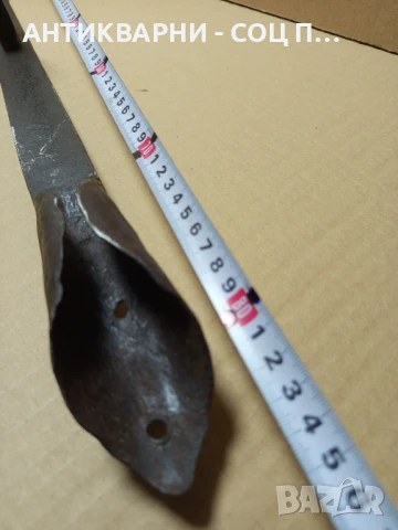 Стар Ръчно Кован Инструмент За Подрязване На Житни Класове Снопи Сено., снимка 14 - Антикварни и старинни предмети - 51032902