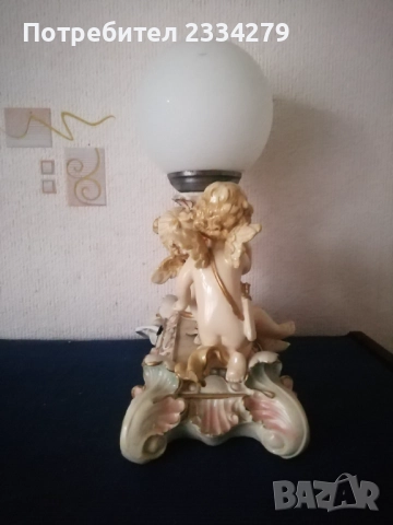 Стари статуетки, фигури с ангели-херувими, настолна лампа и мадони. , снимка 9 - Статуетки - 52534198