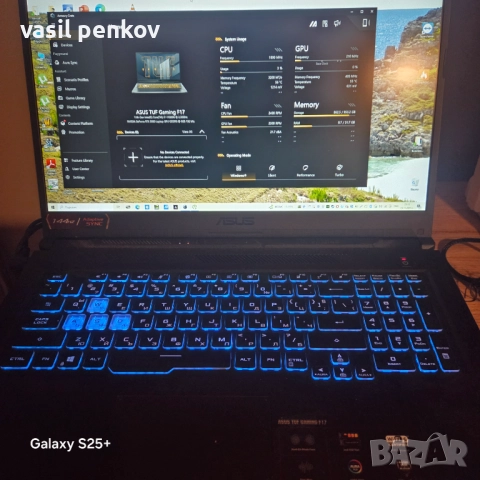 Геймърски лаптоп asus tuf f17