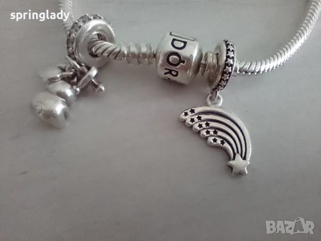 Гривна Пандора с талисмани, снимка 3 - Гривни - 49694919