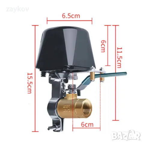 Вентил, Електромагнитен, С регулируема яка (1/4 - 1), За тръби за газ/вода, снимка 5 - Друга електроника - 48159204