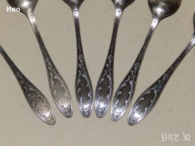 Посребрени чаени лъжички, снимка 4 - Прибори за хранене, готвене и сервиране - 52921086