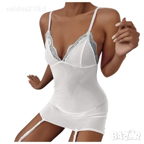 Еротично секси боди с жартиери, снимка 5 - Корсети, бюстиета, топове - 35104529