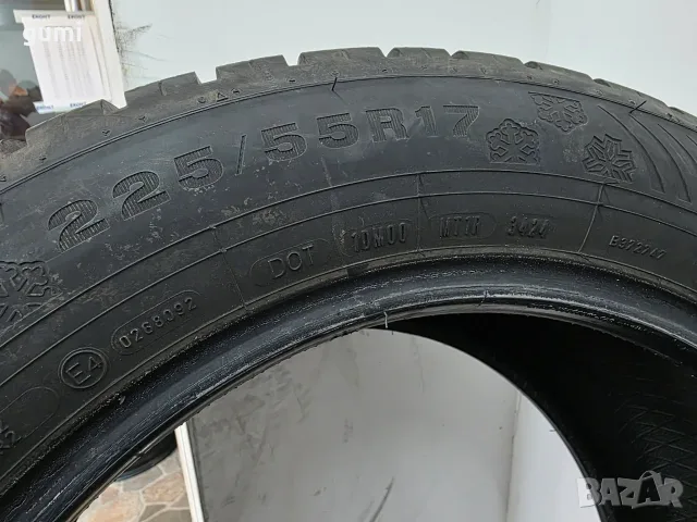2бр зимни гуми 225/55/17 DUNLOP L06518 , снимка 4 - Гуми и джанти - 55743462