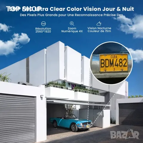 WiFi камера със соларен панел и акумулатор ieGeek ZS-GX4S 5 MP, снимка 3 - Комплекти за видеонаблюдение - 49157056