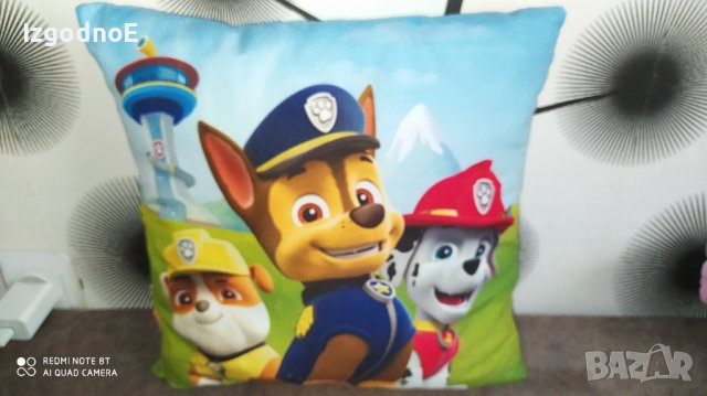 Възглавничка Пес патрул nickelodeon (PAW Patrol), снимка 3 - Спално бельо и завивки - 36906287