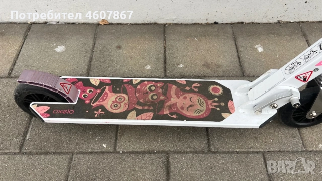 Oxelo розова тротинетка за момичета, снимка 4 - Други спортове - 51871448