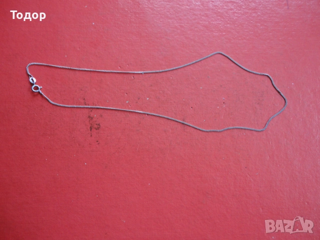 Сребърна верижка колие 55 , снимка 2 - Колиета, медальони, синджири - 54082159