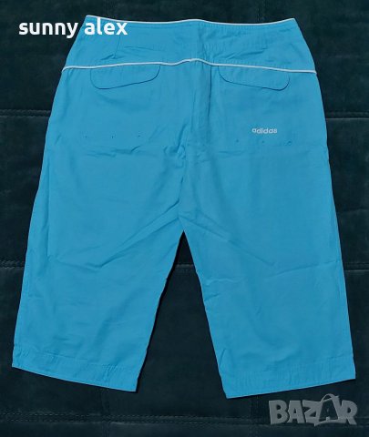 Adidas 3/4 светло син панталон, UK 14, F 42, снимка 2 - Спортни екипи - 38438287