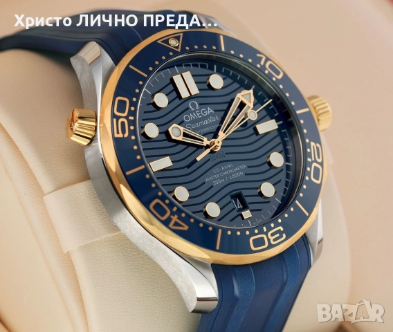 Януари промоция! Мъжки механичен часовник Omega Seamaster Diver 300M 42MM Blue Dial Rubber Strap, снимка 6 - Мъжки - 53092121