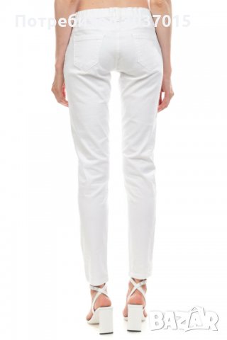 Нов дамски еластичен бял панталон дънки, снимка 5 - Дънки - 34931774
