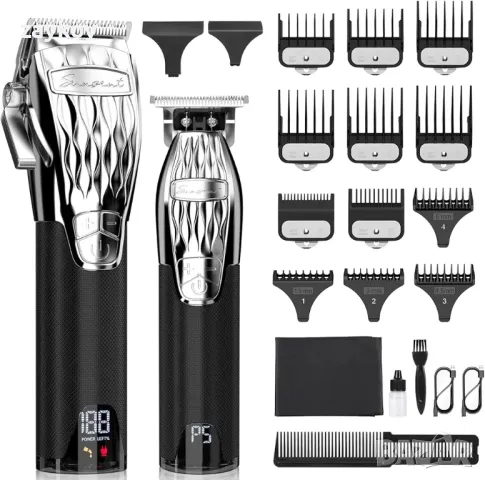Професионална мъжка машинка за подстригване, комплект за подстригване на брада