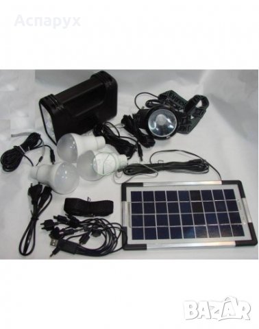 Соларна осветително-зарядна система GD Light GD-8007, снимка 2 - Соларни лампи - 30212320