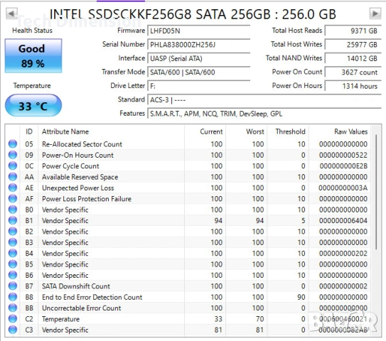 SSD M.2 дискове A-data,SanDisk,Intel 128Gb/256GB, снимка 5 - Твърди дискове - 53918805