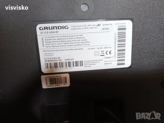 Grundig 32 VLE 4304 BF 81.3 cm (32") HD Black, снимка 7 - Телевизори - 48278410