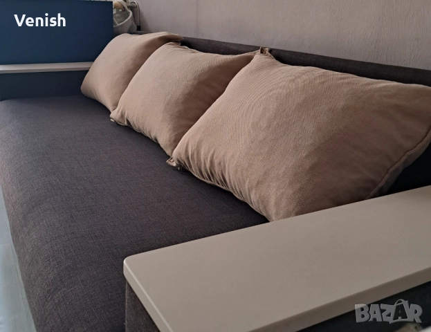 Голям разтегателен триместен диван , снимка 18 - Дивани и мека мебел - 52430332
