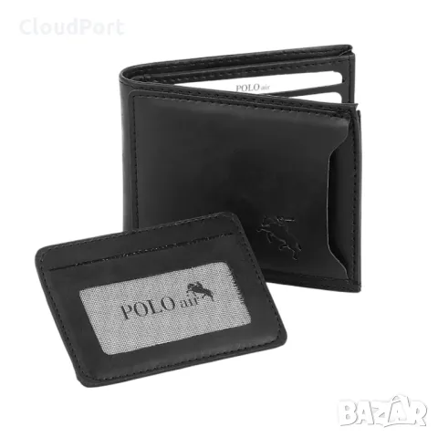 Мъжки комплект, POLO Air, Портфейл, Колан, Черен Часовник, 50 мл Парфюм, Черен, снимка 6 - Мъжки - 50394011