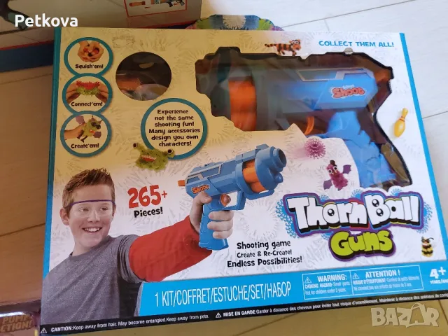 пистолет с патрони и топчета  /ново, снимка 2 - Образователни игри - 49766832