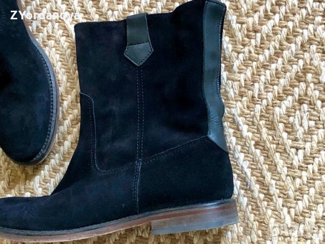 Боти/ботуши 38н. H By Hudson Black Chelsea Boots, снимка 3 - Дамски боти - 30938265