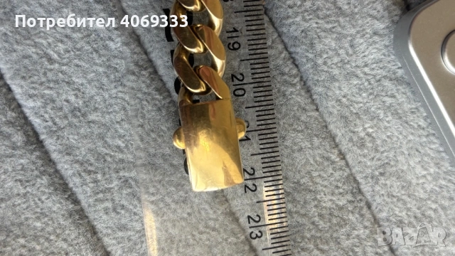 Златна гривна Монако 19гр 14 карата, снимка 3 - Гривни - 54321003