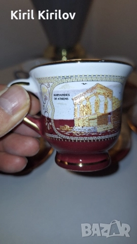 Гръцки сервиз за кафе, снимка 3 - Чаши - 52213783