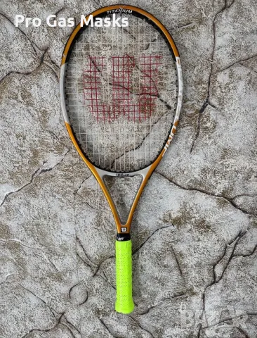 Професионална Тенис Ракета Tennis Racquet Wilson Blade Comp Graphite Titanium System New Grip 3, снимка 5 - Тенис - 49392616