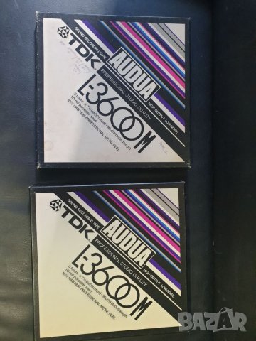 Лот от две 26,5см 10,5" метални магнетофонни ролки TDK. В много добро състояние. С ленти и кутии. Ко, снимка 7 - Други музикални жанрове - 39781437