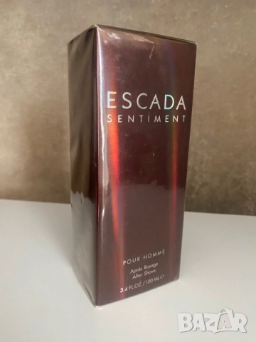 Sentiment pour Homme Escada 100 ml After Shave Lotion new in sealed box !