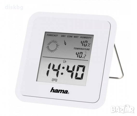 Нов Часовник с Термометър и Хигрометър HAMA ТН-50, снимка 1 - Други стоки за дома - 29954651