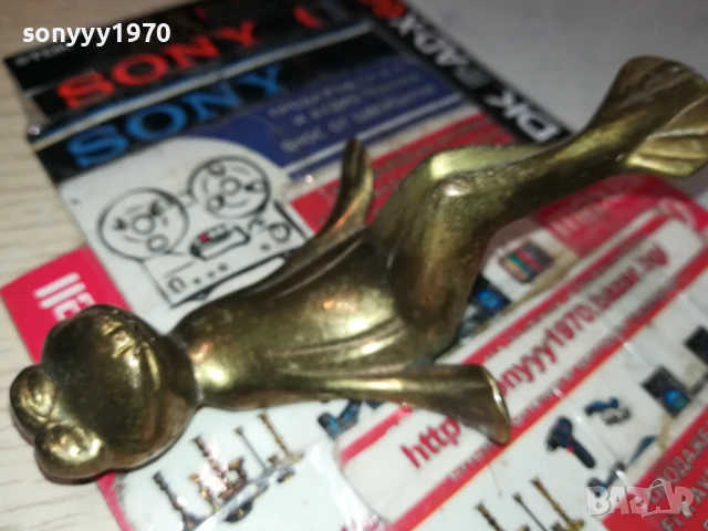 ЖАБА-11СМ-МЕД/МЕСИНГ 1506250902, снимка 12 - Антикварни и старинни предмети - 50669953