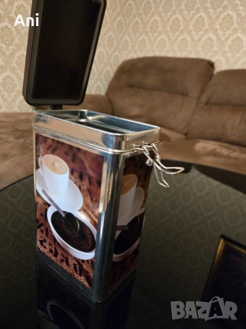 Метална кутия за кафе, снимка 3 - Кутии за храна - 52551147