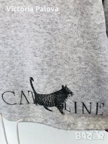 Домашна блуза с джобове “котки”, снимка 3 - Блузи с дълъг ръкав и пуловери - 31216079