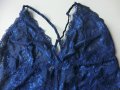 синьо дантелено боди 2хл, снимка 3