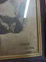 Рамкирана картина рисунка глава на кон 1989, снимка 3