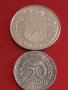 Две монети 50 пфенинг 1921г. Германия / 2 1/2 гулдена 1980г. Недерландия за КОЛЕКЦИОНЕРИ 34815, снимка 1 - Нумизматика и бонистика - 44351146