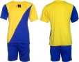Екип за футбол/ волейбол/ хандбал, фланелка с шорти тъмно синьо и жълто. , снимка 1