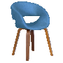 Дизайнерско кресло-трапезен стол с тапицерия-лилав,син,зелен,кафяв,сив,черен цвят дамаска, снимка 4