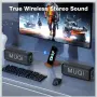 MUQI Bluetooth високоговорител, MQ-13 Водоустойчив преносим безжичен високоговорител с 24-часово вре, снимка 3