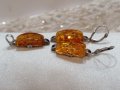Сребърен комплект с кехлибар , снимка 16