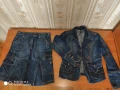 Дамски дънков комплект размер М, снимка 1