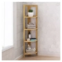 Декоративна ъглова етажерка Mercado Trade, Бежов, Бамбук, снимка 2