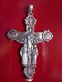 Масивен сребърен кръст, снимка 1 - Антикварни и старинни предмети - 42482110